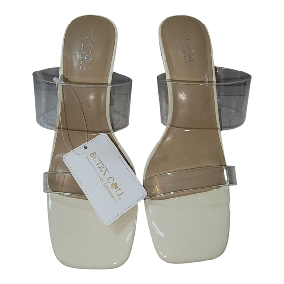 BC Tex Coll Shoes - BC Tex Coll Beige With Clear Accents Women's Shoes Size 7.5